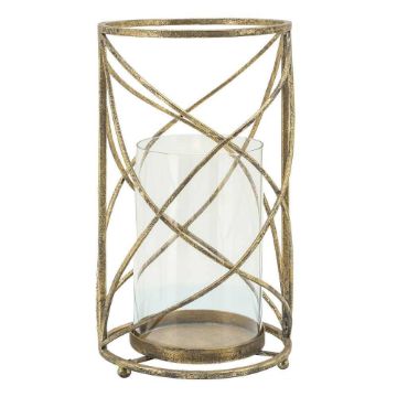 Picture of Hurricane 13" Candle Holder - Gold