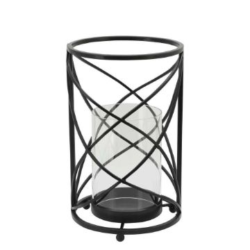 Picture of Hurricane 10." Candle Holder - Black
