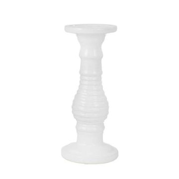 Picture of Blanka 15" Pillar Candle Holder - White Stripe