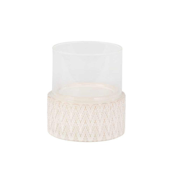 Picture of Chevron 6" Pillar Candle Holder