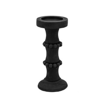 Picture of Antique Style 11" Pillar Candle Holder - Black