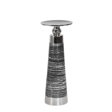Picture of Chic 11" Pillar Candle Holder - Silver