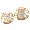 Picture of Orb 6" Candle Holder - Set of 2 - Gold