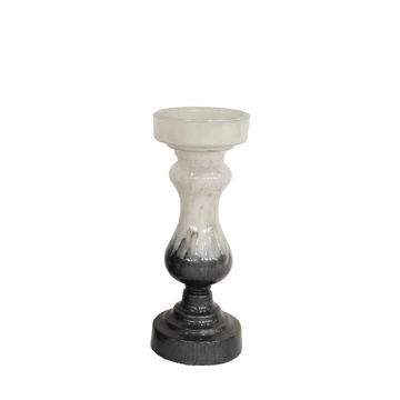 Picture of Dane 13" Pillar Candle Holder - Gray