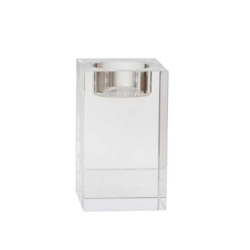 Picture of Ambiance 4" Square Glass Candle Holder