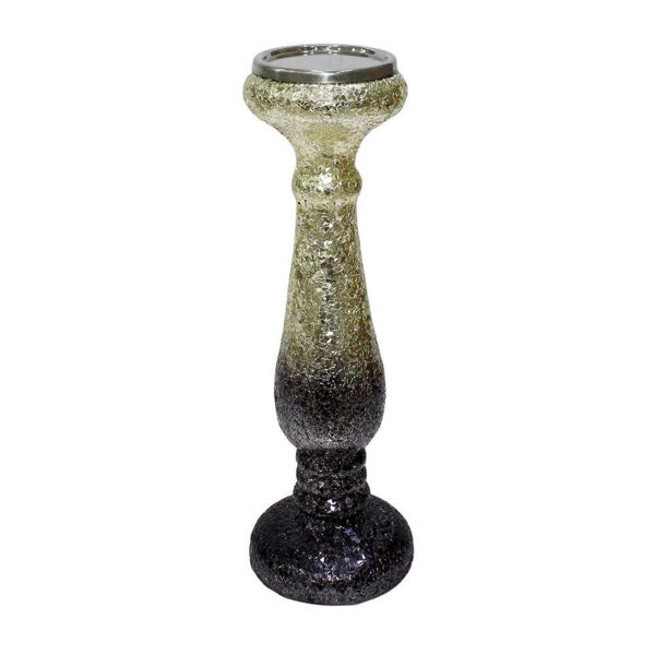 Picture of Ombre Glam 15" Crackled Candle Holder