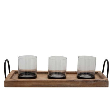 Picture of Yardley 3-Candle Holder 18" Tray