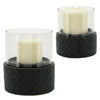 Picture of Chevron 5" Candle Holder - Black