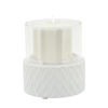 Picture of Chevron 5" Candle Holder - White