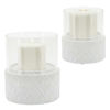 Picture of Diamond 6" Candle Holder - White