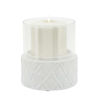 Picture of Diamond 5" Candle Holder - White