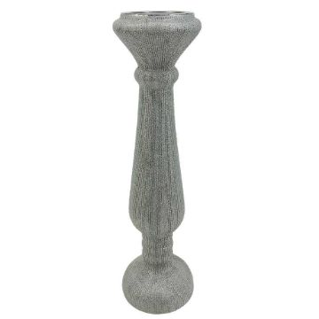 Picture of Etched 15" Candle Holder - Silver