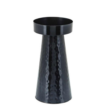 Picture of Hammered 8" Pillar Candle Holder - Metallic Blue