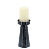 Picture of Hammered 8" Pillar Candle Holder - Metallic Blue