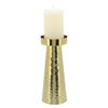 Picture of Hammered 10" Pillar Candle Holder - Gold