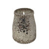 Picture of Crackle Glass 15 Oz Wax Candle by Live & Skye - Fresh Chai Scent