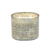 Picture of Striped Glass 40 Oz Wax Candle by Live & Skye - Bronze