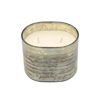 Picture of Striped Glass 40 Oz Wax Candle by Live & Skye - Bronze