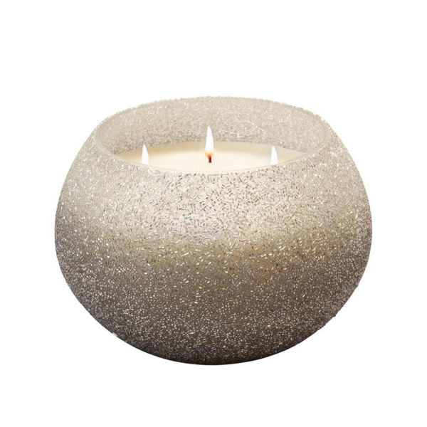 Picture of Bead Holder 70 Oz Wax Candle by Live & Skye - Silver