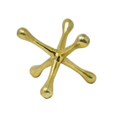 Picture of Metal 8" Jacks Sculpture - Gold