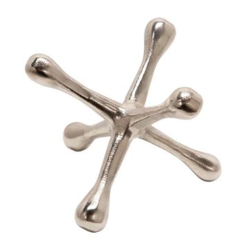 Picture of Metal 8" Jacks Sculpture - Silver