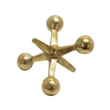 Picture of Metal 5" Jacks Sculpture - Gold