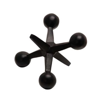 Picture of Metal 5" Jacks Sculpture - Black