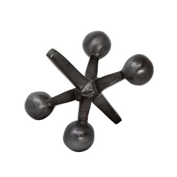 Picture of Metal 5" Jacks Sculpture - Gunmetal