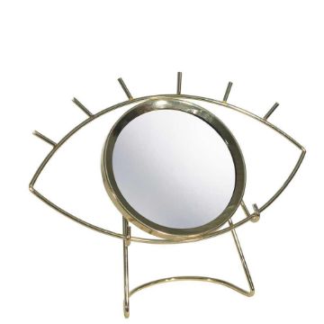 Picture of Metal 8" Table Top Eye Mirror - Gold