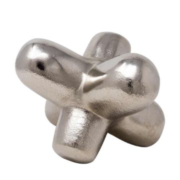 Picture of Metal 8" Geometric Orb - Silver