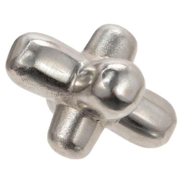 Picture of Metal 7" Geometric Orb - Silver