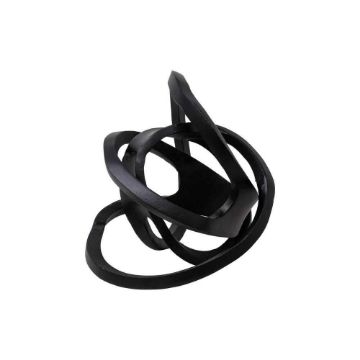 Picture of Metal 9" Knotted Orb - Black