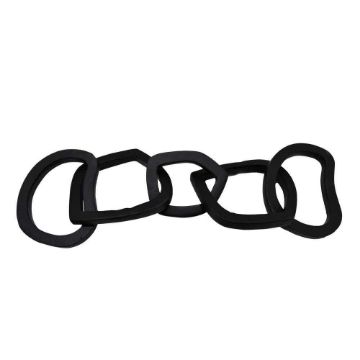 Picture of Metal 17" 5-Link Chains Sculpture - Black