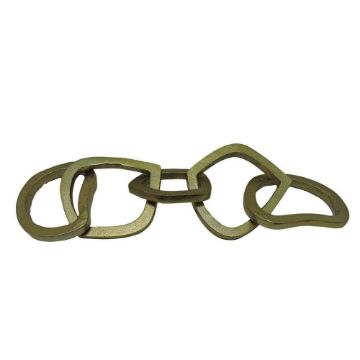 Picture of Metal 17" 5-Link Chains Sculpture - Gold