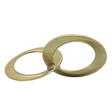 Picture of Metal 12" Circle Links Sculpture - Gold
