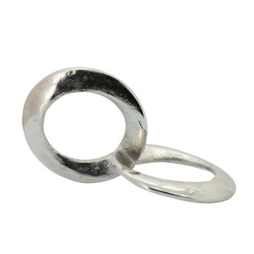 Picture of Metal 11" Circle Links Sculpture - Silver
