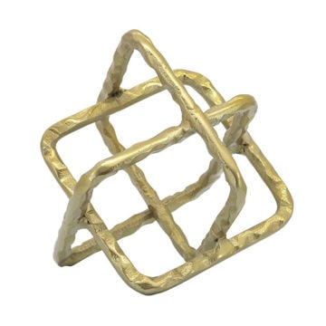 Picture of Metal 8" Square Orbs Sculpture - Gold