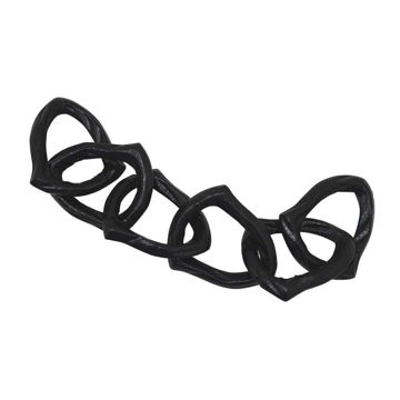 Picture of Metal 18" Chain Links Sculpture - Black