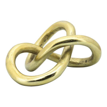 Picture of Metal 9" Knot Sculpture - Gold
