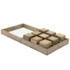 Picture of Wood 10" x 10" Tic Tac Toe Sculpture - Natural