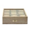 Picture of Wood 10" x 10" Tic Tac Toe Sculpture - Natural