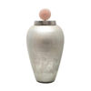 Picture of Glass Vase 17" with Blush Knob - Silver