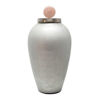 Picture of Glass Vase 21" with Blush Knob - Silver