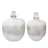 Picture of Glass Bottle 12" with Acrylic Lid - Silver