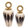 Picture of Vase 24" with Lid - White
