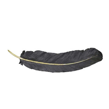 Picture of Wall Feather 30.75" - Black and Gold