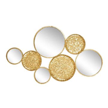 Picture of Metal 39" Mirrored Wall Art - Gold