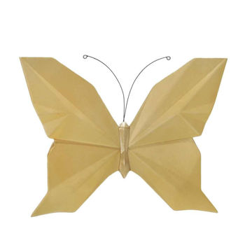Picture of Resin 10" Origami Butterfly Wall Art - Gold