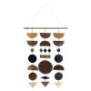 Picture of Metal 34" Wall Assorted Shapes Art - Black