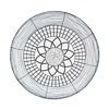Picture of Metal 34" Daisy Round Wall Art - Black
